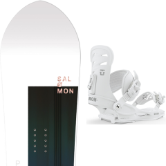 comparer et trouver le meilleur prix du snowboard Salomon Pillow talk 20 + wos rosa white 20 sur Sportadvice