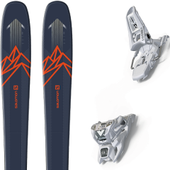 comparer et trouver le meilleur prix du ski Salomon Qst 85 blue/orange + squire 11 id white sur Sportadvice