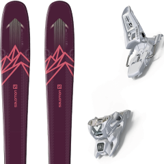 comparer et trouver le meilleur prix du ski Salomon Qst myriad 85 purple/pink + squire 11 id white sur Sportadvice