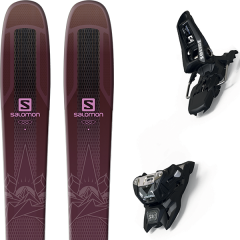 comparer et trouver le meilleur prix du ski Salomon Qst lumen 99 purple/pink 19 + squire 11 id black sur Sportadvice