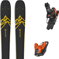 comparer et trouver le meilleur prix du ski Salomon Qst 92 dark blue/yellow + sth2 wtr 13 n orange/black sur Sportadvice