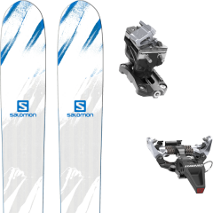 comparer et trouver le meilleur prix du ski Salomon Mtn bc white/blue/red 18 + speed radical silver sur Sportadvice