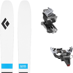 comparer et trouver le meilleur prix du ski Black Diamond Helio recon 105 + speed radical silver sur Sportadvice