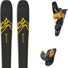 comparer et trouver le meilleur prix du ski Salomon Qst 92 dark blue/yellow + warden mnc 11 n lem/chro l90 sur Sportadvice