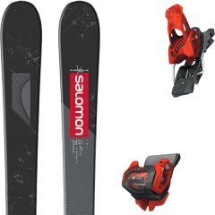 comparer et trouver le meilleur prix du ski Salomon Tnt black/grey/red + tyrolia attack 13 gw brake 95 a red sur Sportadvice