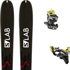 comparer et trouver le meilleur prix du ski Salomon S/lab x-alp black/blue/red 19 + speed radical black/yellow 19 sur Sportadvice
