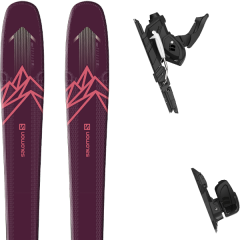 comparer et trouver le meilleur prix du ski Salomon Qst myriad 85 purple/pink + warden mnc 13 n black 19 sur Sportadvice
