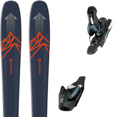 comparer et trouver le meilleur prix du ski Salomon Qst 85 blue/orange + mercury 11 e black grey l90 18 sur Sportadvice