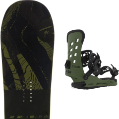 comparer et trouver le meilleur prix du snowboard Rossignol Jibsaw wide 19 + str matte green 20 sur Sportadvice
