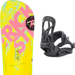 comparer et trouver le meilleur prix du snowboard Rossignol Trickstick af asym frame wide 19 + fifty black 20 sur Sportadvice