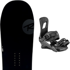 comparer et trouver le meilleur prix du snowboard Rossignol Jibsaw heavy duty wide 19 + rambler ultra black 20 sur Sportadvice