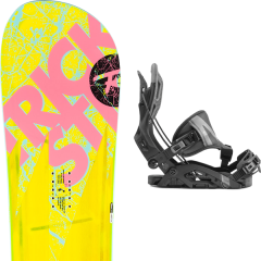 comparer et trouver le meilleur prix du snowboard Rossignol Trickstick af asym frame 19 + fuse hybrid black 20 sur Sportadvice