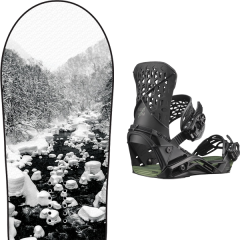 comparer et trouver le meilleur prix du snowboard Lib Tech Cold brew c2 20 + highlander black / oil green 20 sur Sportadvice