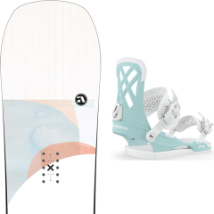 comparer et trouver le meilleur prix du snowboard Amplid Gogo 20 + wos milan pastel blue 20 sur Sportadvice