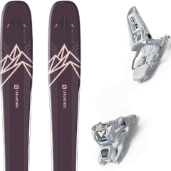 comparer et trouver le meilleur prix du ski Salomon Qst lumen 99 purple/light + squire 11 id white sur Sportadvice