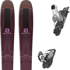 comparer et trouver le meilleur prix du ski Salomon Qst lumen 99 purple/pink 19 + warden 11 n silver/black l100 19 2019 alpin 174 violet sur Sportadvice