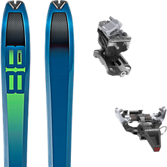 comparer et trouver le meilleur prix du ski Dynafit Tour 88 19 + speed radical silver rando 182 bleu/vert sur Sportadvice