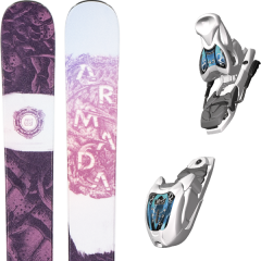 comparer et trouver le meilleur prix du ski Armada Armarda kirti + m 4.5 eps white/anthracite/blue 17 alpin 130 blanc/rose/violet sur Sportadvice