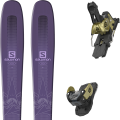 comparer et trouver le meilleur prix du ski Salomon Qst myriad 85 19 + warden mnc 13 n gold 2019 alpin 169 violet sur Sportadvice