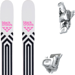 comparer et trouver le meilleur prix du ski Black Crows Corvus + tyrolia attack 12 gw brake 110 a matt white alpin 188 blanc/noir/rose sur Sportadvice