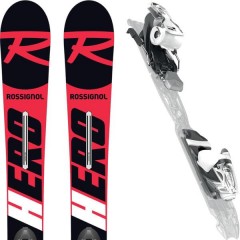 comparer et trouver le meilleur prix du ski Rossignol Hero pro multi-event + xpress jr 7 b83 blk/whi alpin 140 rouge/noir sur Sportadvice