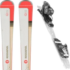 comparer et trouver le meilleur prix du ski Rossignol Famous 4 + xpress w 10 b83 blk sparkle 19 2019 alpin 149 blanc/rose sur Sportadvice