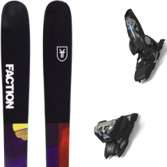 comparer et trouver le meilleur prix du ski Faction Alpin prodigy 1.0 19 + griffon 13 id black noir/bleu/multicolore sur Sportadvice