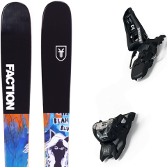 comparer et trouver le meilleur prix du ski Faction Alpin prodigy 1.0 x + squire 11 id black bleu/noir/multicolore sur Sportadvice