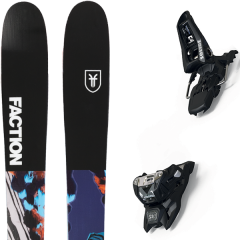 comparer et trouver le meilleur prix du ski Faction Alpin prodigy 2.0 x 19 + squire 11 id black bleu/noir/multicolore 2019 sur Sportadvice