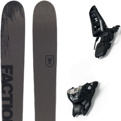 comparer et trouver le meilleur prix du ski Faction Alpin 2.0 + squire 11 id black gris sur Sportadvice