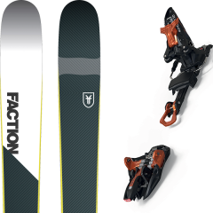 comparer et trouver le meilleur prix du ski Faction Rando prime 2.0 19 + kingpin 10 100-125mm black/cooper bleu/blanc sur Sportadvice