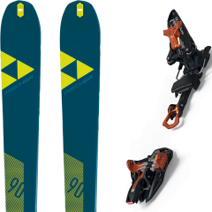 comparer et trouver le meilleur prix du ski Fischer Rando transalp 90 carbon + kingpin 10 75-100mm black/cooper bleu/jaune sur Sportadvice