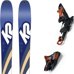 comparer et trouver le meilleur prix du ski K2 Rando talkback 84 + kingpin 10 75-100mm black/cooper bleu/blanc sur Sportadvice