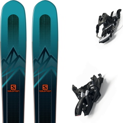 comparer et trouver le meilleur prix du ski Salomon Rando mtn explore 95 darkgreen + alpinist 12 long travel 105mm black/ium bleu sur Sportadvice