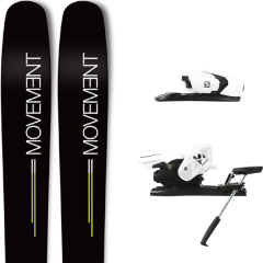 comparer et trouver le meilleur prix du ski Movement Alpin go 109 + z12 b90 white/black noir sur Sportadvice