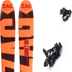 comparer et trouver le meilleur prix du ski Zag Rando adret 88 18 + alpinist 9 black/ium marron/rouge sur Sportadvice