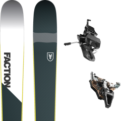 comparer et trouver le meilleur prix du ski Faction Rando prime 2.0 19 + st radical turn 95 black bleu/blanc 2019 sur Sportadvice