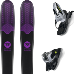comparer et trouver le meilleur prix du ski Rossignol Alpin spicy 7 19 + free ten id black/white noir/violet 2019 sur Sportadvice