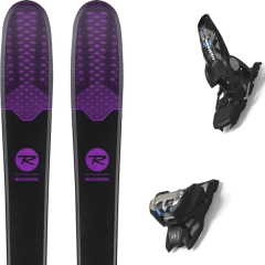 comparer et trouver le meilleur prix du ski Rossignol Alpin spicy 7 + griffon 13 id black noir/violet sur Sportadvice