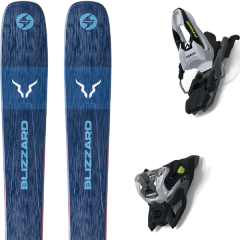 comparer et trouver le meilleur prix du ski Blizzard Alpin rustler team + free ten id black/white bleu sur Sportadvice