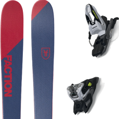 comparer et trouver le meilleur prix du ski Faction Alpin candide 0.5 + free ten id black/white bleu/rouge sur Sportadvice