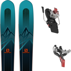 comparer et trouver le meilleur prix du ski Salomon Rando mtn explore 95 darkgreen + atk crest 10 97mm bleu sur Sportadvice