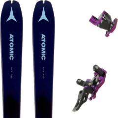comparer et trouver le meilleur prix du ski Atomic Rando backland wmn 78 dark blue/blue + guide 7 violet bleu sur Sportadvice