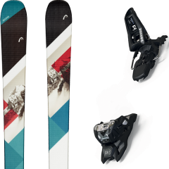 comparer et trouver le meilleur prix du ski Head Alpin the show + squire 11 id black bleu/multicolore sur Sportadvice