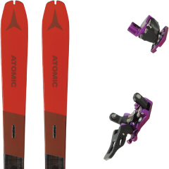 comparer et trouver le meilleur prix du ski Atomic Rando backland 78 red/black + guide 7 violet rouge/noir sur Sportadvice