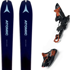 comparer et trouver le meilleur prix du ski Atomic Rando backland wmn 78 dark blue/blue + kingpin 10 75-100mm black/cooper bleu sur Sportadvice