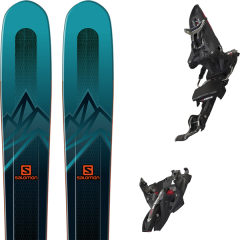 comparer et trouver le meilleur prix du ski Salomon Rando mtn explore 95 darkgreen + kingpin mwerks 12 75-100mm blk/red bleu sur Sportadvice