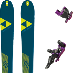 comparer et trouver le meilleur prix du ski Fischer Rando transalp 90 carbon + guide 7 violet bleu/jaune sur Sportadvice
