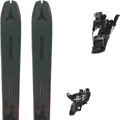 comparer et trouver le meilleur prix du ski Atomic Rando backland 95 green/black + backland tour black/gunmetal 100 noir/vert sur Sportadvice