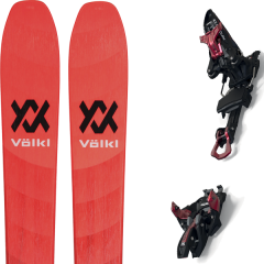 comparer et trouver le meilleur prix du ski Völkl Rando  rise beyond 98 + kingpin 13 75-100mm black/red rouge/noir sur Sportadvice